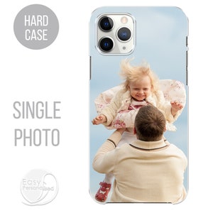PERSONALISED phone case single photo collage hard plastic phone case cover for apple iPhone SE 2020 7 8 11 Pro Xs XR Xs Max Christmas gift 1. Single photo