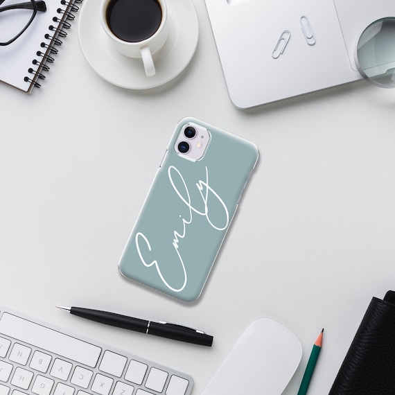 Personalized iPhone Case: Custom Name Initial Silicone Cover