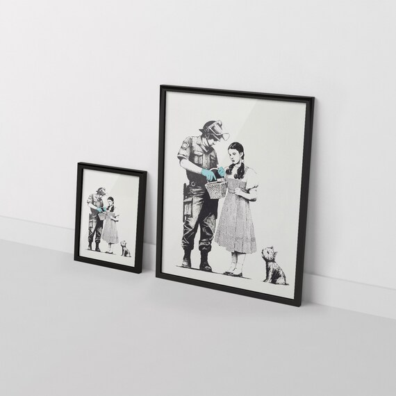 Banksy Stop and Search Print: Urban Graffiti Art Poster