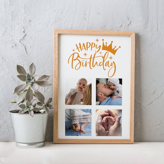 Personalized Baby Photo Collage Print: First Year Keepsake