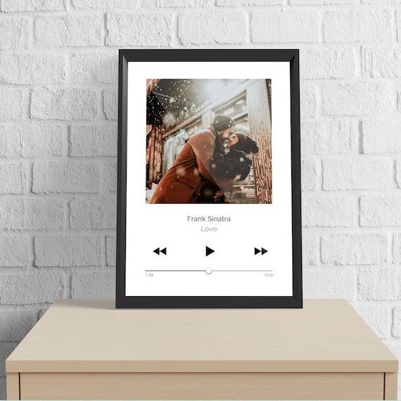 Custom Song & Photo Print: Personalized Music Gift