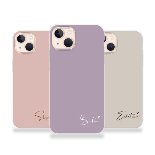 Personalised Phone Case Iphone 11 Pastel Custom Name Initials Etsy UK