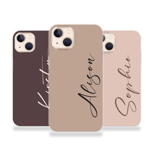 Personalised Phone case iPhone 15 custom name initials phone silicone cover iPhone 5s SE 6 6s Plus 7 8 X Xs max Xr 11 Pro MAX