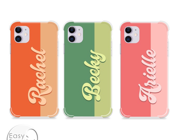 Personalised Name Phone shockproof slim phone case cover for iPhone 14 Pro Max 6 SE 2020 7 8 Plus X XR XS Max 12 Pro MaxFather's Day