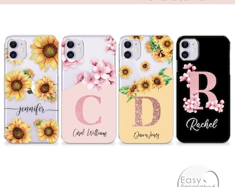PERSONALISED phone case iPhone 11 name initial hard plastic phone case cover for apple iphone 5 5s 6 7 8 11 Pro Xs XR Xs MAX 12 Pro Max