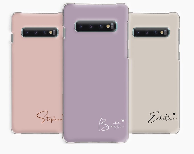 Personalised initial phone case with name hard cover for Samsung  Galaxy  S7 EDGE S8 S9 S10 S10+ S20Father's Day