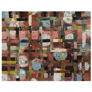 Small Abstract Contemporary Painting Acrylic Collage Artwork Art Gift Idea