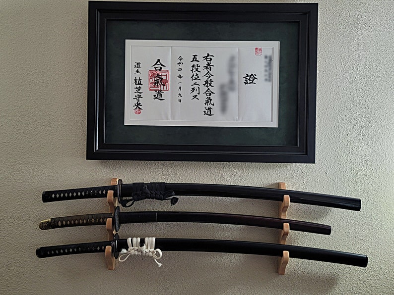 Walnut or Maple Multi Sword Rack 2 3 or 4 Swords - Etsy