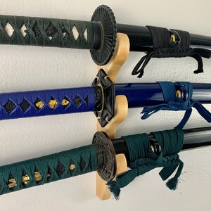 Walnut or Maple Multi Sword Rack 2 3 or 4 Swords - Etsy