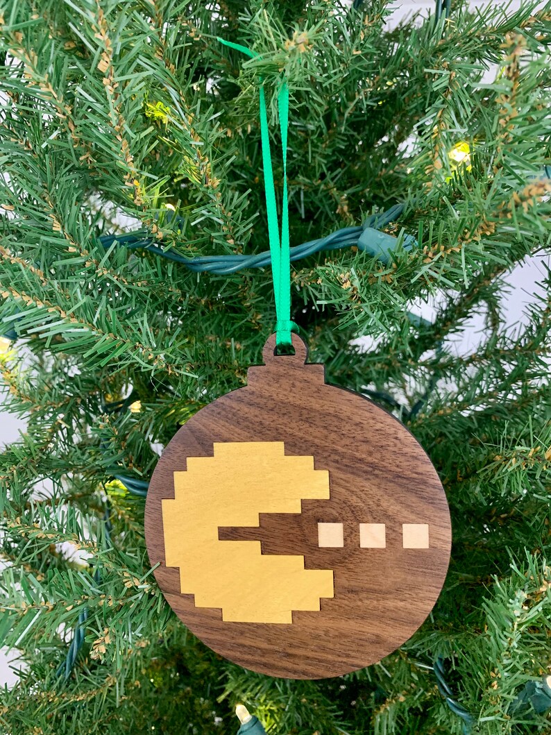Pac Man Christmas Ornament 
