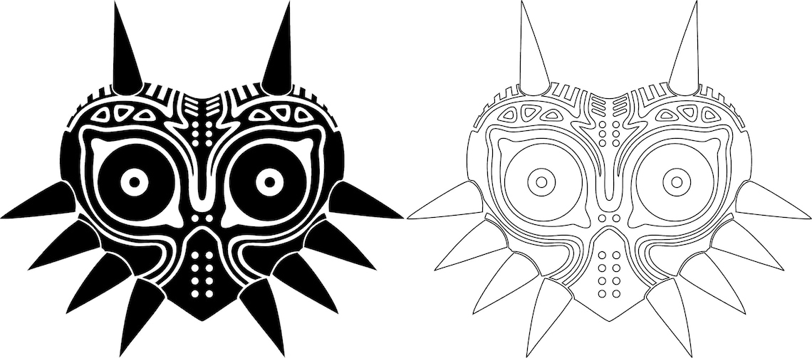 Majora's Mask Vector High Quality Legend of Zelda Vector | Etsy