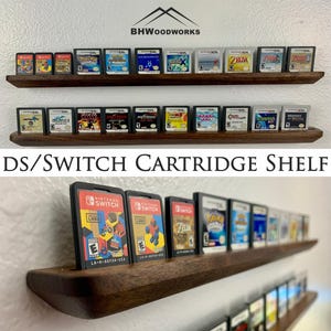 "Nintendo DS, 3DS, und Switch Modulregal ~ Zeigt 10 Spielkarten an ~ Minimalistisches Display für die Spielesammlung."