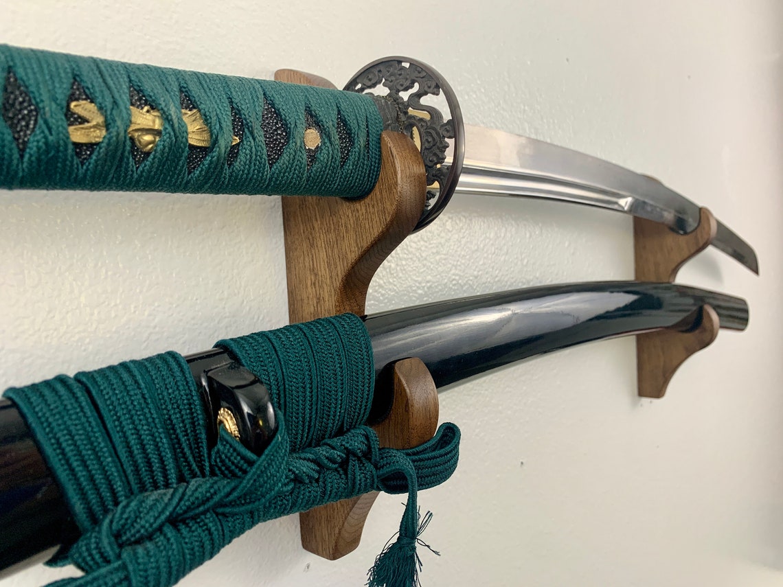 Walnut or Maple Multi Sword Rack 2 3 or 4 Swords - Etsy