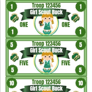 EDITABLE GS Bucks | GS Dollars | Behavior Motivator - 8x10 - Print from Home with Jettemplate!
