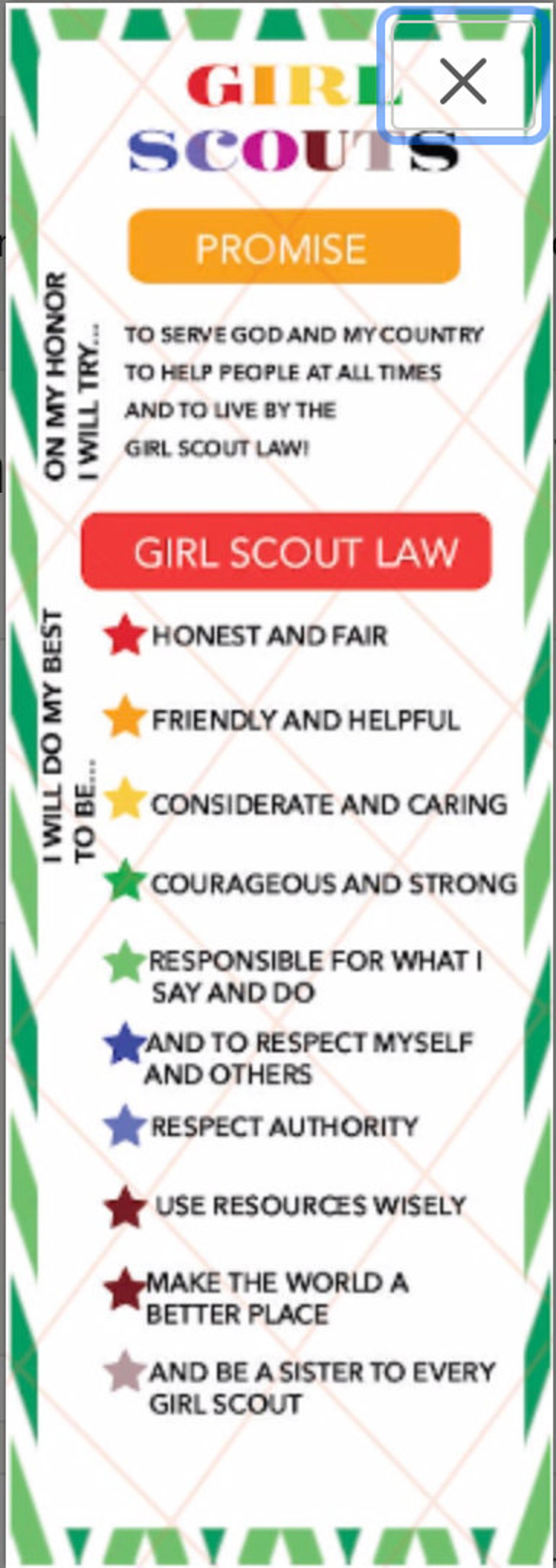 Girl Scout Promise amp Law Bookmark - Il 1588xN.2069718299 23ll 