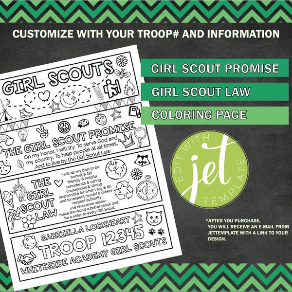 Girl Scout Law - Etsy