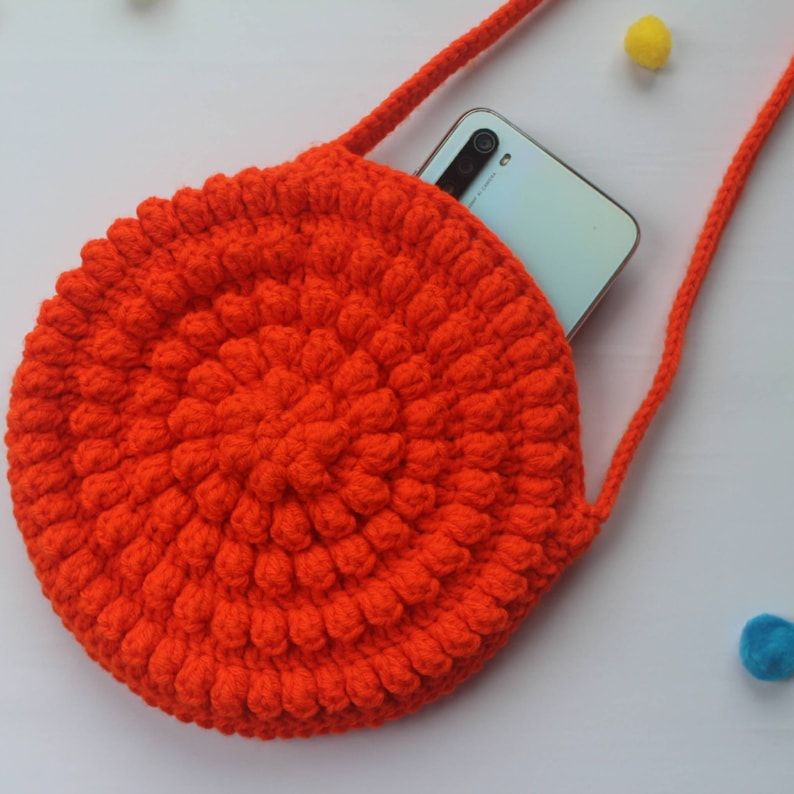 Boho-Chic Delight: The Marigold Circle Bag Crochet Pattern DIY Fashion image 9