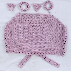 Crochet Granny Square Halter Top: Boho Crop Top Pattern (Instant PDF Download)