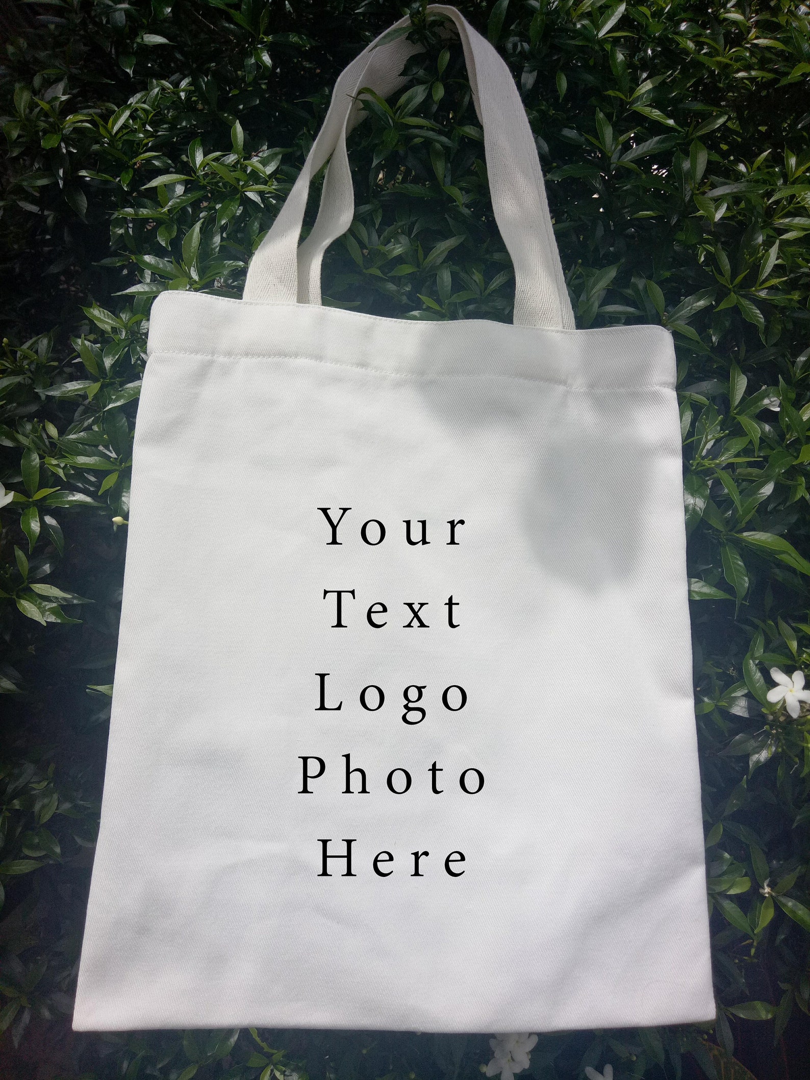 Custom Printed Personalized Calico Tote Bag Shoulder Bag Etsy