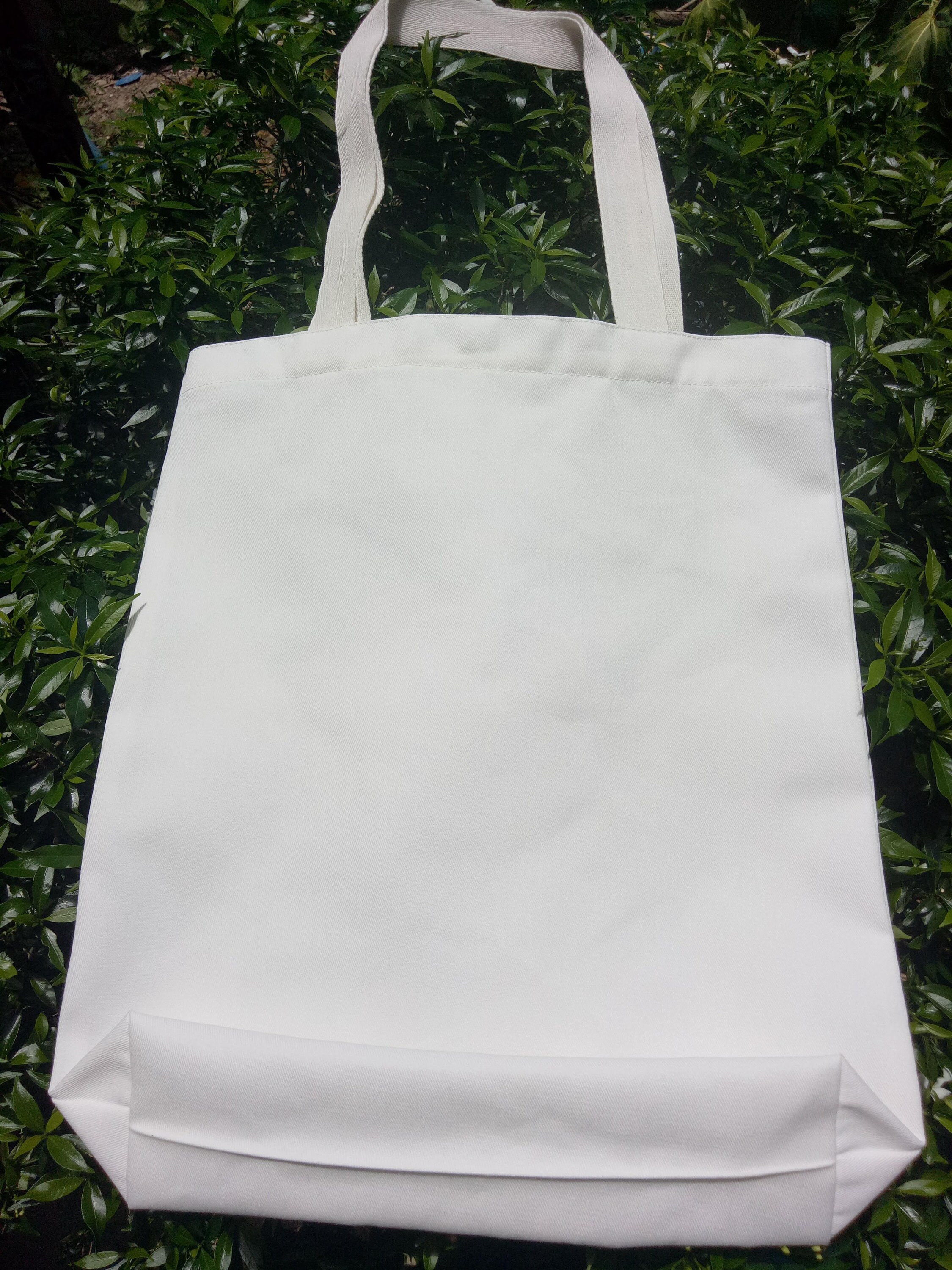 Custom Printed Personalized Calico Tote Bag Shoulder Bag Etsy