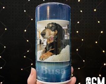 Custom Pet Memorial Travel Mug | Celestial In Memory of Dog Remembrance Stainless Steel Tumbler | Personalized Sympathy Gift |