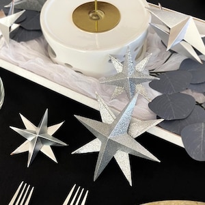 3D Paper Star Centerpiece for Weddings | Whimsical Celestial Décor, Starry Night Table Accent