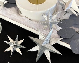 3D Paper Star Centerpiece for Weddings | Whimsical Celestial Décor, Starry Night Table Accent