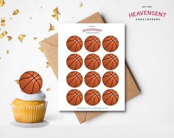 Ostia Commestibile A Forma Di Palla Da Basket - Decorazione Torte Compleanno | Diametro 20cm - Foto 2