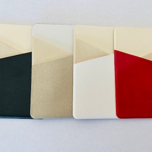 Tarjetero de doble bolsillo para teléfono, cartera para teléfono, tarjetero de crédito, cartera para teléfono, carrito para tarjetas.