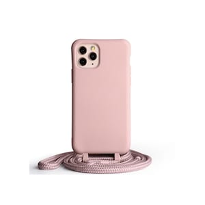 Detachable Crossbody  iPhone case for iPhone 13 case Teal case or Pale Pink case Soft iPhone case,Reinforced Edges Phone Case