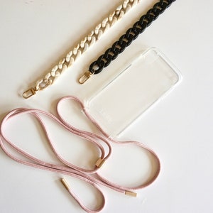 Crossbody iPhone case, Samsung Galaxy case, Bundle Crossbody ChainNecklace Cord, for iPhone 13, Crossbody Case for iPhone
