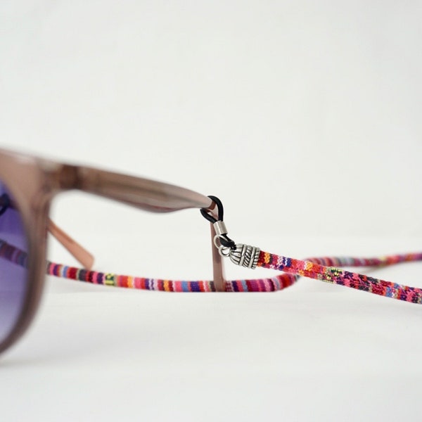 Eyewear lanyard, ethnic print sunglasses cord, Sunglasses Retainer, Sunglasses holder, Glasses Holder, Bohemian sunglasses cord