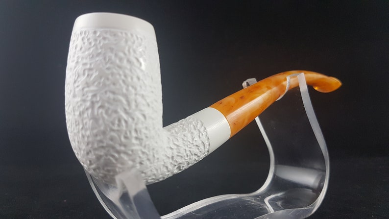 Hand-Carved Pipe The Best Quality Meerschaum Pipe Smooth Pipe Block Meerschaum Meeschaum Pipe \u6d77\u6ce1\u77f3 Hand-Made Pipe Meerschaum-Pfeifen