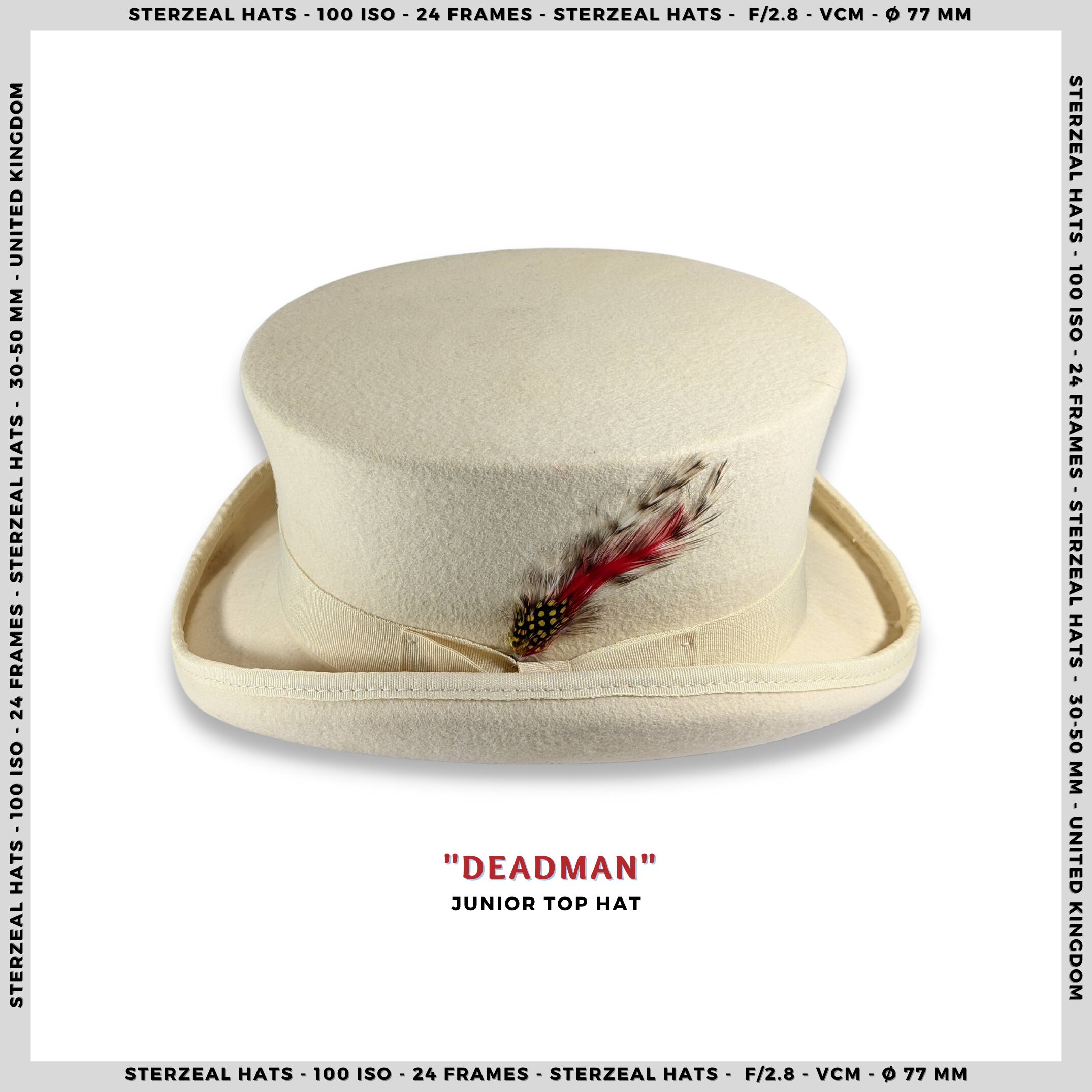 DEADMAN Édition Limitée Noir top Hat 