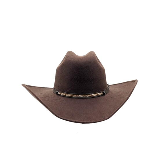 Classic Felt-Western-Cowboy-Cowgirl-Hats for Women-Men Fedora-Jazz-Hat with Belt Black(Lagre)