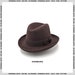 HOMBURG Hat | 3 Colours - Classic Black Homburg Hat Mens Fedora Hat Vintage Homburg hat derby hat 1950s hat Formal hat men 