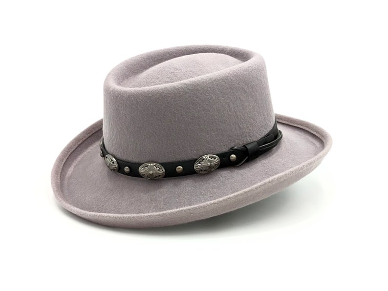 Cowboy Hat Gambler Hat With Buckle Gaucho Hat Wide Brim Cowboy Etsy