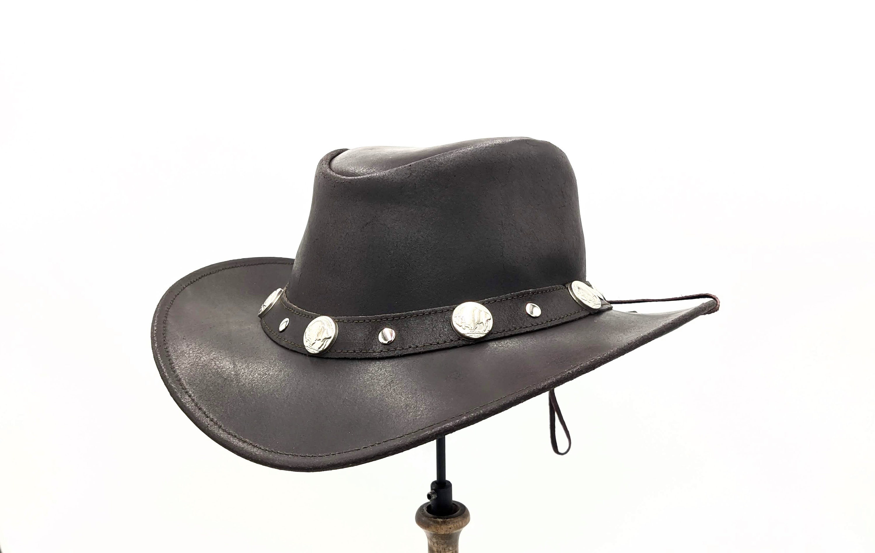 Leather Cowboy Hat Genuine Leather 