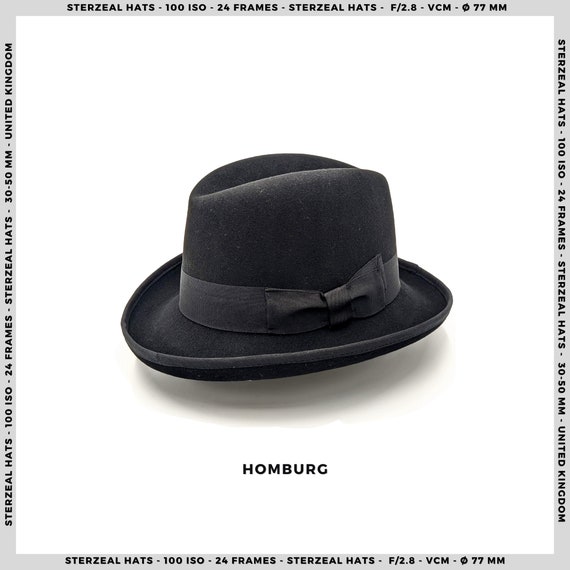 HOMBURG Hat 3 Colours Classic Brown 