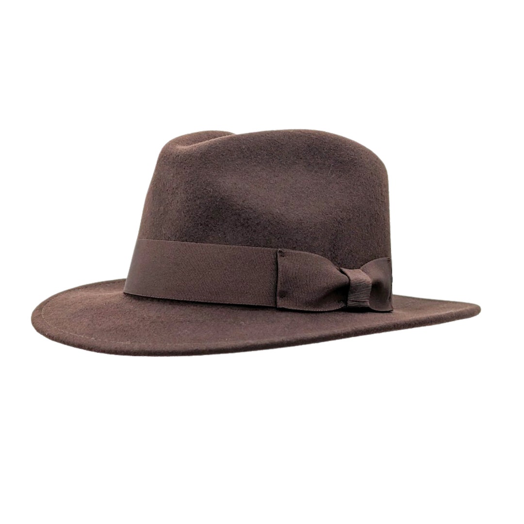 Indiana Jones Style Fedora Foldable Fedora Hat for Men and Etsy