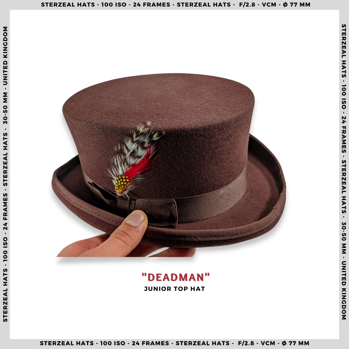 DEADMAN Top Hat Hat Vintage Formal hat Top Hat Junior Top Etsy