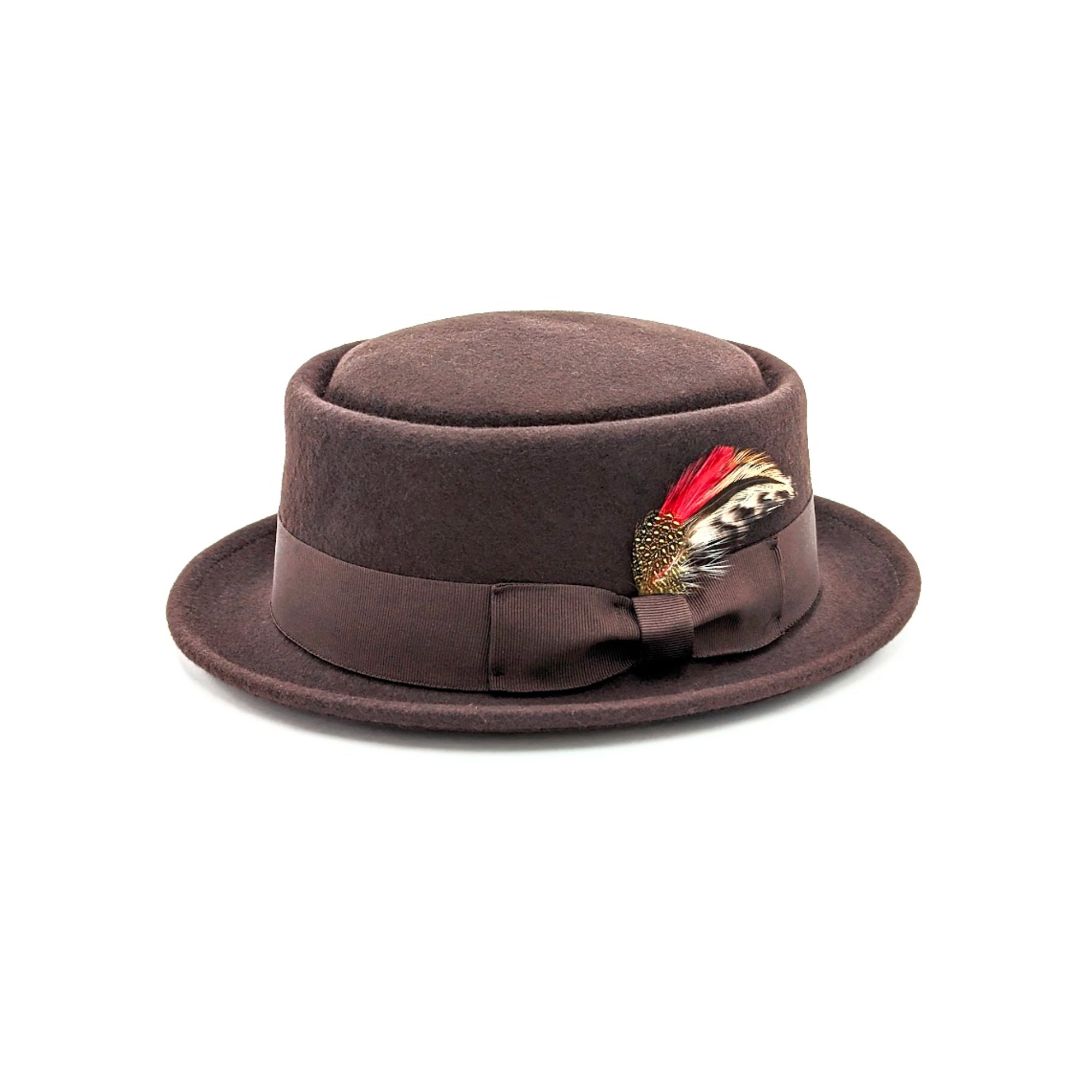 Trilby Hat Premium C Crown Trilby Hat for Men Unisex Short Brim Hat Jazz  Hat Fedora Hat Porkpie Trilby Wool Felt 4 Color 