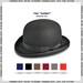 DERBY | British Classic Bowler Hat top Hat wool Mens Vintage bowler hat Formal Black Derby Bowler Hat For Men Gents Bowler hat derby hat 