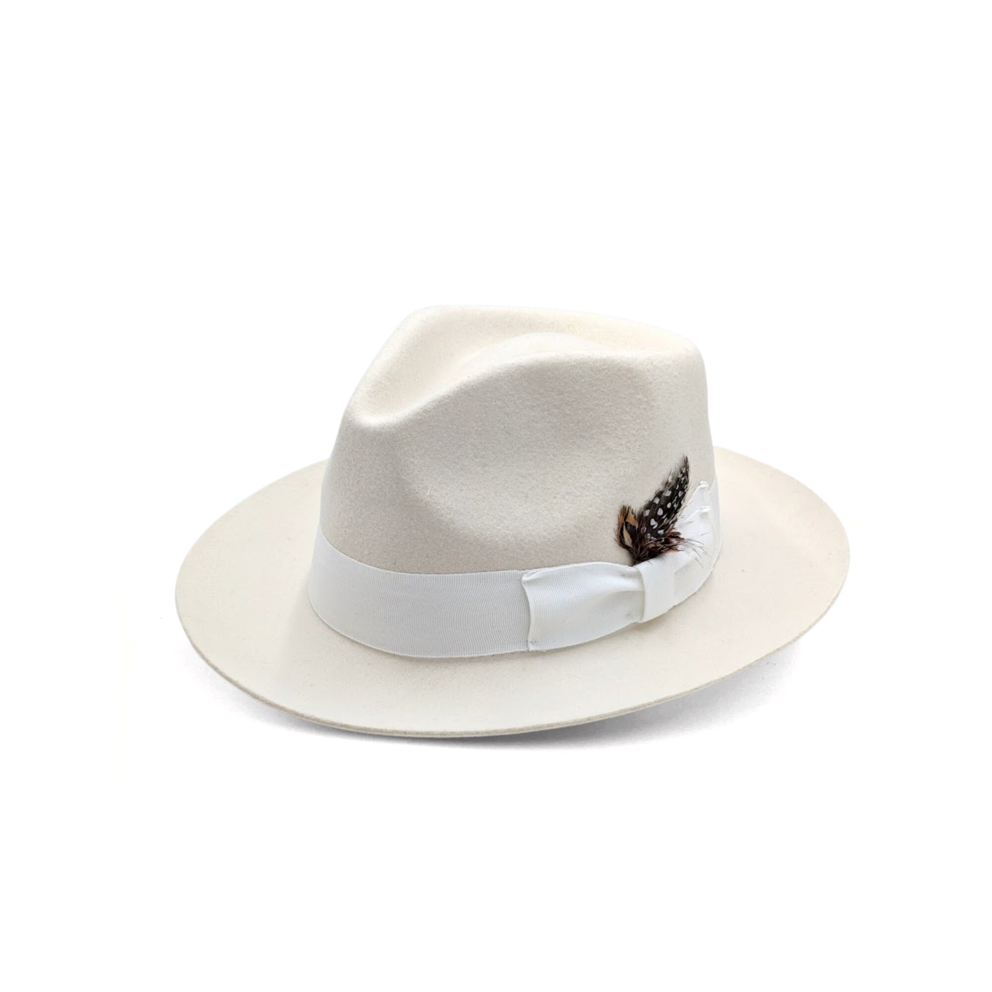 white trilby hat womens