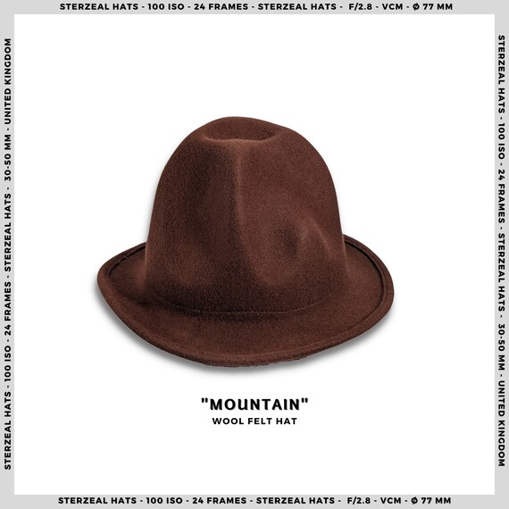 Mountain Hat | Pharrell Williams Hat Vivienne Westwood Inspired Hat Fedora Tall Hat Unique Hat Handmade Hat Gift Tall Hat Pharrell Hat
