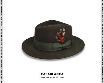 CASABLANCA Fedora Hat Wool Fedora Hats 