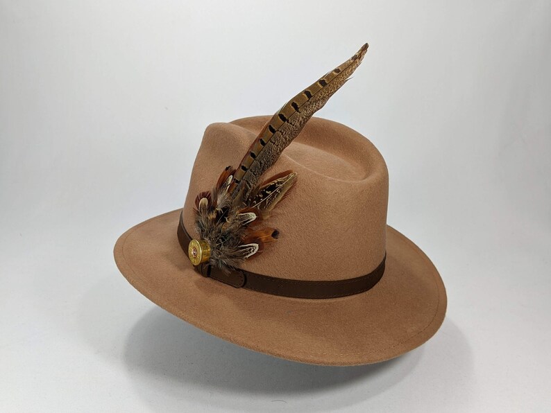 Feather Hat Pin Shotgun Cartridge Pin 