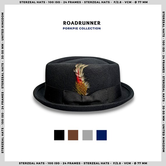 ROADRUNNER Pork Pie Pork Pie Fedora 