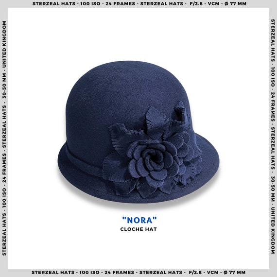 NORA Summer Cloche Hat Flower Cloche 