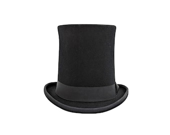 Unisex Tall Flat Plain Printed Hat Adults Fancy Dress Party Hat Accessories
